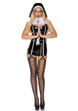 Leg Avenue Vinyl Sinful Sister S Black