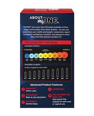 Презервативи MyONE Super Wide & Long 10 шт, картонна коробка