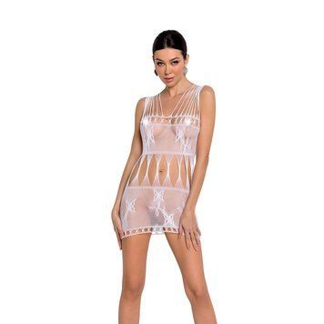 Бодістокінг &mdash; мінісукня з метеликами Passion BS090 white