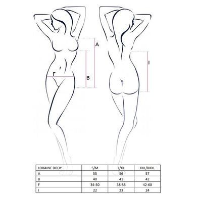 Боді LORAINE BODY red L/XL - Passion Exclusive, Червоний