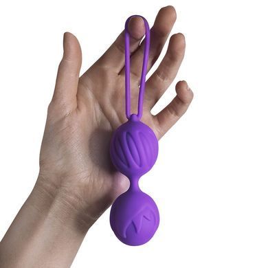 Вагинальные шарики Adrien Lastic Geisha Lastic Balls BIG Violet (L), диаметр 4см, вес 90гр, Темно-лиловый