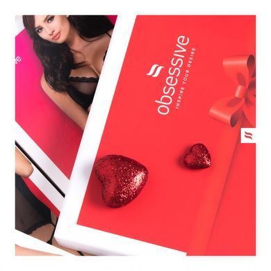 Комплект Obsessive Romanesa корсет та стрінги S/M