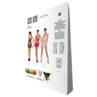 Бодістокінг &mdash; мінісукня з метеликами Passion BS090 white