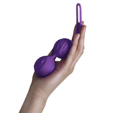 Вагинальные шарики Adrien Lastic Geisha Lastic Balls BIG Violet (L), диаметр 4см, вес 90гр, Темно-лиловый