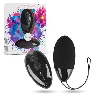 Потужне віброяйце Alive Magic Egg MAX Black з пультом ДК, потужне, Черный