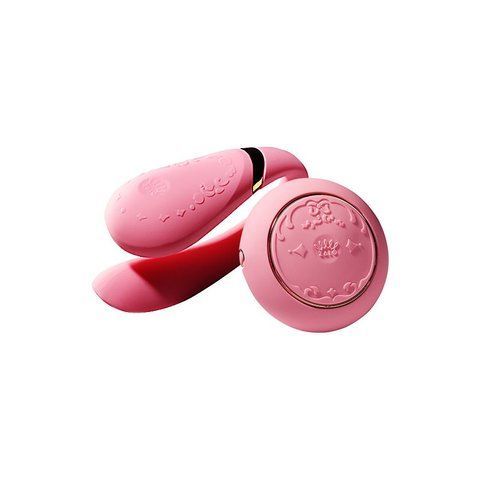 Смартвибратор для пар Zalo &mdash; Fanfan set Rouge Pink, пульт ДУ
