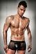 Прозорі чоловічі шортики з гульфіком Passion 003 SHORT black XXL/XXXL, Черный