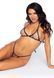 Leg Avenue Rhinestone bikini & g-string OS Black