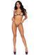 Leg Avenue Rhinestone bikini & g-string OS Black