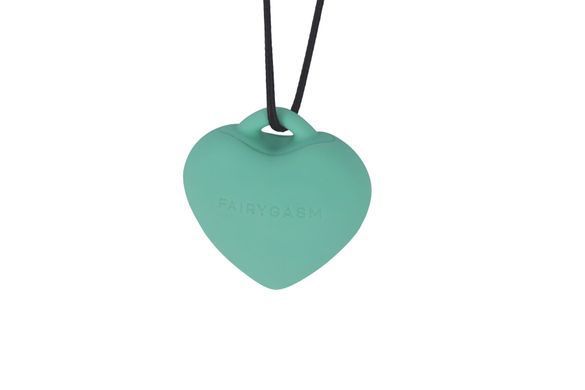 Мінівібратор &laquo;Сердечко&raquo; FairyGasm PleasureStone green, 9 режимів, на шнурку