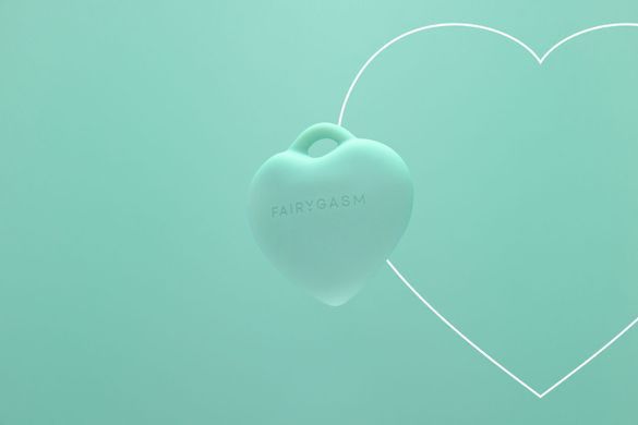 Мінівібратор &laquo;Сердечко&raquo; FairyGasm PleasureStone green, 9 режимів, на шнурку