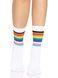 Leg Avenue Pride crew socks Rainbow