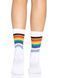 Leg Avenue Pride crew socks Rainbow