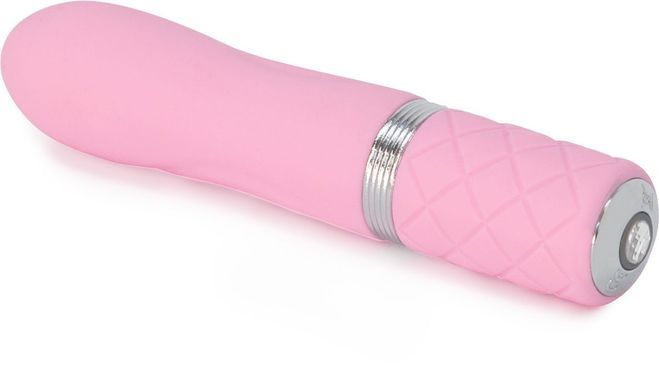 Розкішний вібратор PILLOW TALK - Flirty Pink з кристалом Сваровські, гнучка голівка, Рожевий