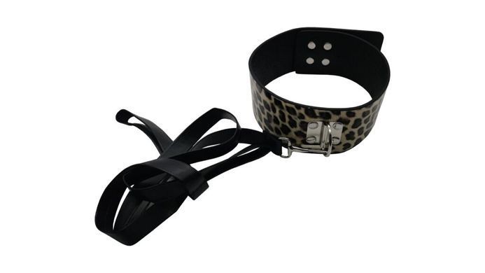 Набор MAI BDSM STARTER KIT N&ordm; 75 Leopard: плеть, кляп, наручники, маска, ошейник, веревка, зажимы