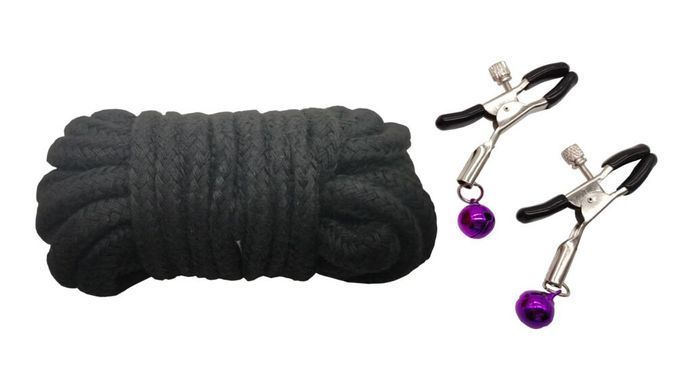 Набор MAI BDSM STARTER KIT N&ordm; 75 Leopard: плеть, кляп, наручники, маска, ошейник, веревка, зажимы