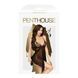 Бебі-дол з ажурним бралетом та високим розрізом Penthouse - Sweet Beast Black L/XL, Черный