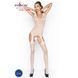 Бодистокинг Passion BS043 white, комбинезон, имитация чулок, Белый