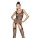 Бодістокінг Passion BS043 black, комбінезон, імітація панчох, Черный