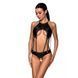 Боди из эко-кожи с ремешками и перфорацией Tamaris Body black XXL/XXXL &mdash; Passion, Черный