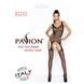 Бодістокінг Passion BS043 black, комбінезон, імітація панчох, Черный