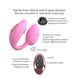Виброяйте с вакуумной клиторальной стимуляцией Love To Love Wonderlover PINK PASSION