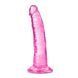 Фаллоимитатор реалистичный на присоске Blush B Yours Plus розовый, 19 х 3.8 см