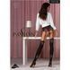 Колготки з ефектом панчох на підв'язках PassionTI112 nero-violet 1/2 (60/20 den)