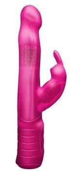 Вибратор-кролик Dorcel Baby Rabbit Pink с жемчужным массажем и вращающейся головкой, Розовый