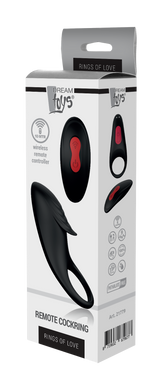 Ерекційне віброкільце з пультом управління RINGS OF LOVE REMOTE COCKRING BLACK