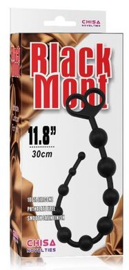 Анальная цепочка Black Mont Silicone