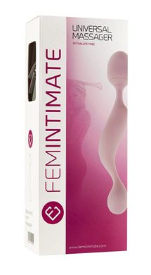 Мінівібромассажер Femintimate Universal Massager, потужний, є чохол для зберігання, Рожевий