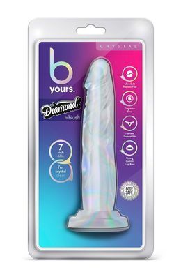 Фалоімітатор реалістичний на присосці Blush B Yours прозорий, 19 х 3.8 см