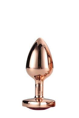 DT21789 Анальная пробка с сердцем GLEAMING LOVE ROSE GOLD PLUG SMALL