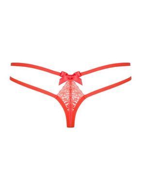 Трусики Obsessive Intensa double thong cherry tomato S / M
