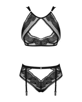 Сексуальный комплект Obsessive Allastia set Black L/XL