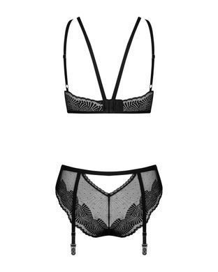 Сексуальный комплект Obsessive Allastia set Black L/XL
