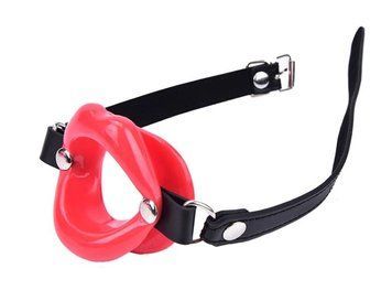 Кляп-губы&nbsp;на ремешке RED O-RING MOUTH GAG
