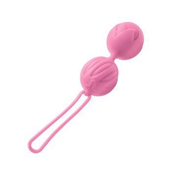 Вагинальные шарики Adrien Lastic Geisha Lastic Balls BIG Pink (L), диаметр 4см, вес 90гр, Розовый