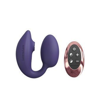 Вибрайте с вакуумной клиторальной стимуляцией Love To Love Wonderlover MIDNIGHT INDIGO