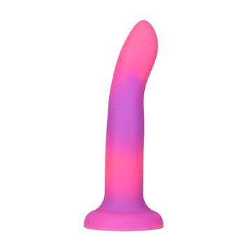Светящийся в темноте фаллоимитатор ADDICTION Rave 8&Prime; Glow in the Dark Dildo Pink Purple, 20,3 см