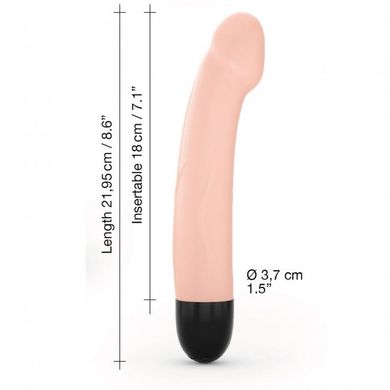 Вибратор Dorcel Real Vibration M Flesh 2.0, диам 3,7см, перезаряжаемый, для точки G