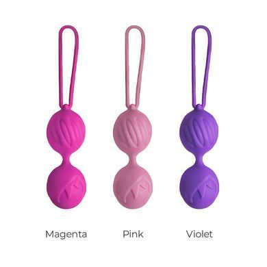 Вагінальні кульки Adrien Lastic Geisha Lastic Balls BIG Pink (L), діаметр 4 см, вага 90 гр, Рожевий