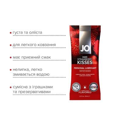 Набір лубрикантів Foil Display Box &ndash; JO H2O Lubricant &ndash; Strawberry &ndash; 12 &times; 10ml &ndash; підходять для ораль