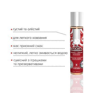 Лубрикант на водній основі System JO H2O &ndash; Candy Cane без цукру, рослинний гліцерин (30 мл)
