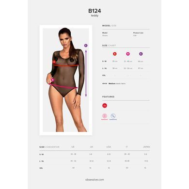 Боді Obsessive B124 body S/M