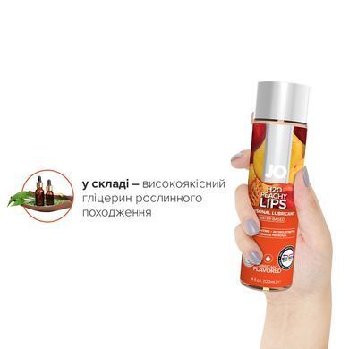 Смазка на водной основе System JO H2O &mdash; Peachy Lips (120 мл) без сахара, растительный глицерин