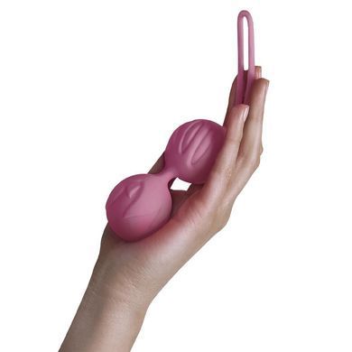Вагінальні кульки Adrien Lastic Geisha Lastic Balls BIG Pink (L), діаметр 4 см, вага 90 гр, Рожевий