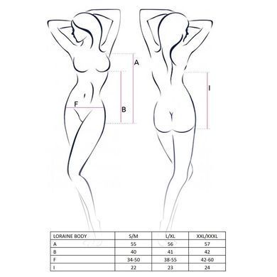 Боді LORAINE BODY red XXL/XXXL - Passion Exclusive, Червоний