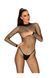 Комбінезон у велику сіточку Obsessive Bodystocking N121 black XL/XXL